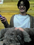 加藤さんと犬.JPG